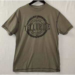 Telluride Colorado T Shirt Iron Needle Series Reinforced Premium 51 Green